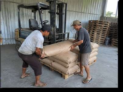 Forklift pallet loading